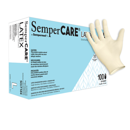 SemperCare Latex PF Exam Gloves