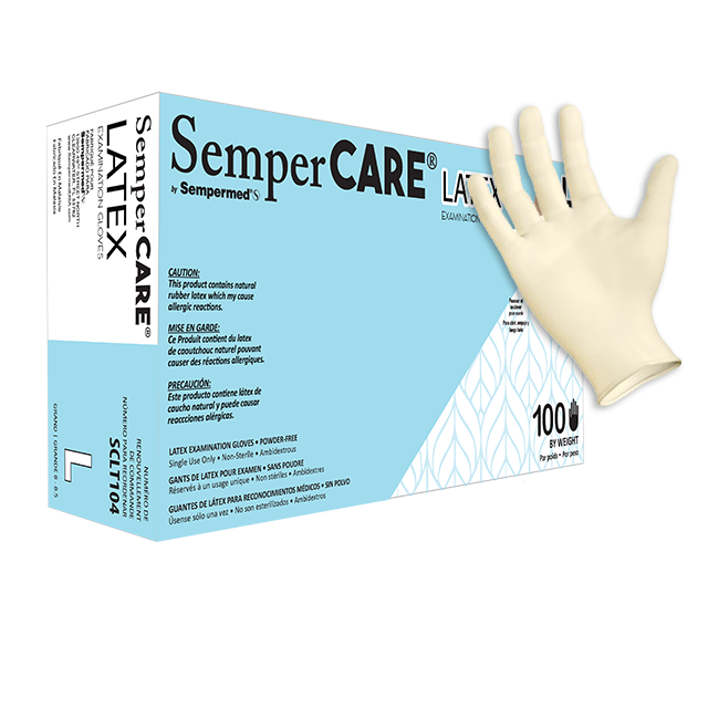 SemperCare Latex PF Exam Gloves