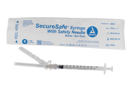 SecureSafe Hypodermic Syringes with Needles