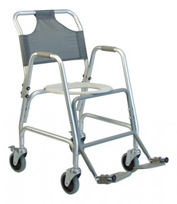 Deluxe Shower Transport Chair with Footrests