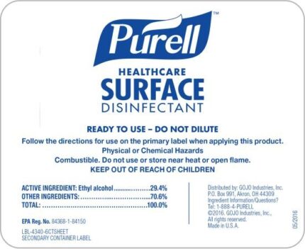 PURELL Healthcare Surface Disinfectant